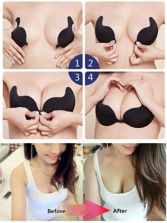 Αυτοκόλλητο Σουτιέν ανόρθωσης στήθους Σιλικόνης - Image 3