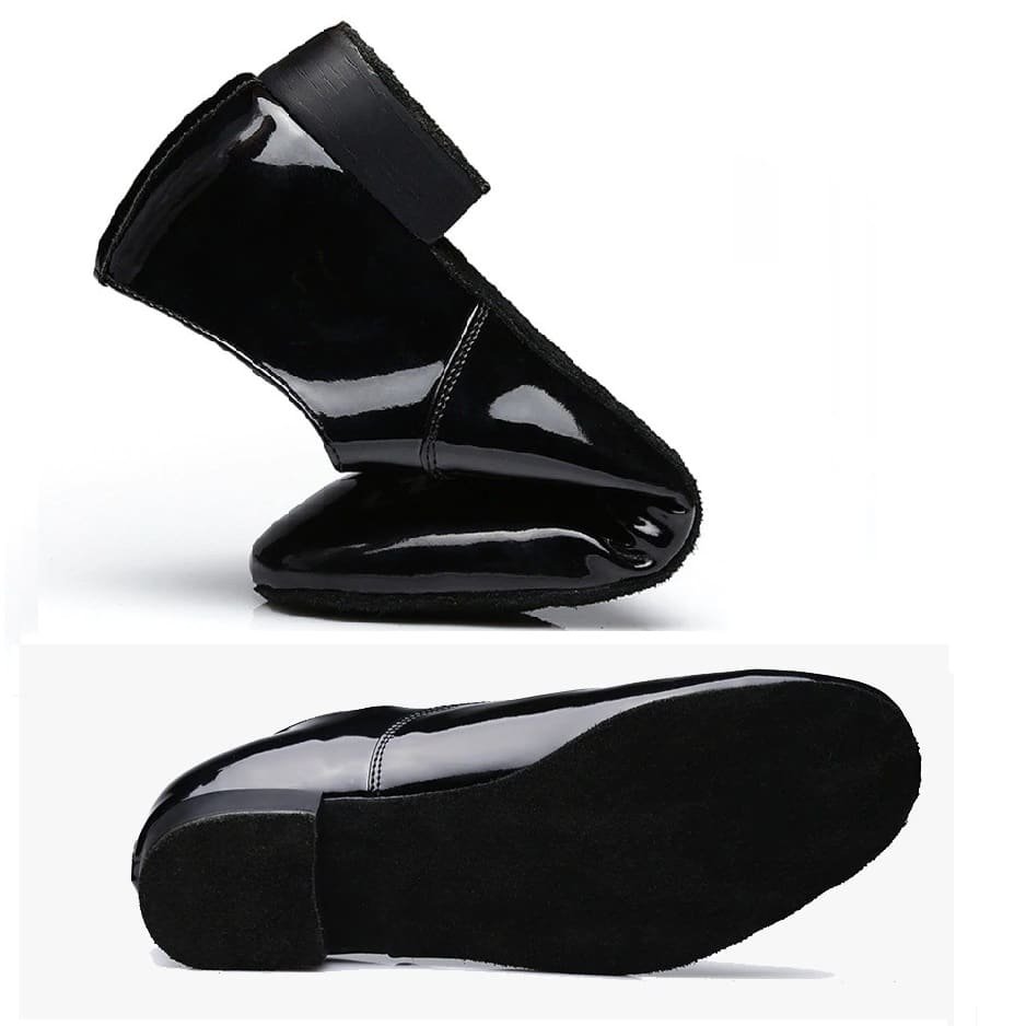 Ανδρικά Παπούτσια Latin και Ευρωπαϊκών χορών με 2 cm τακούνι-σε 2 χρώματα - Image 4