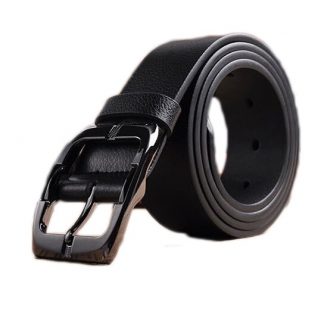 Ανδρική Δερμάτινη Μαύρη ζώνη 115cm